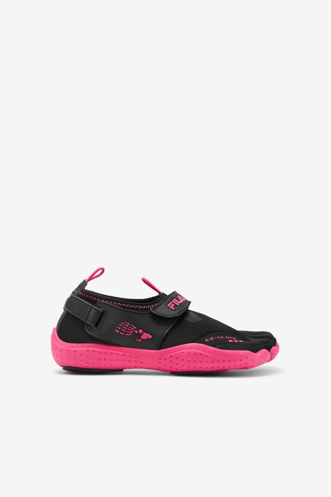 Fila Sneakers Skele-toes Ez Slide 2 Kids Black/Pink - India IOQ-984120